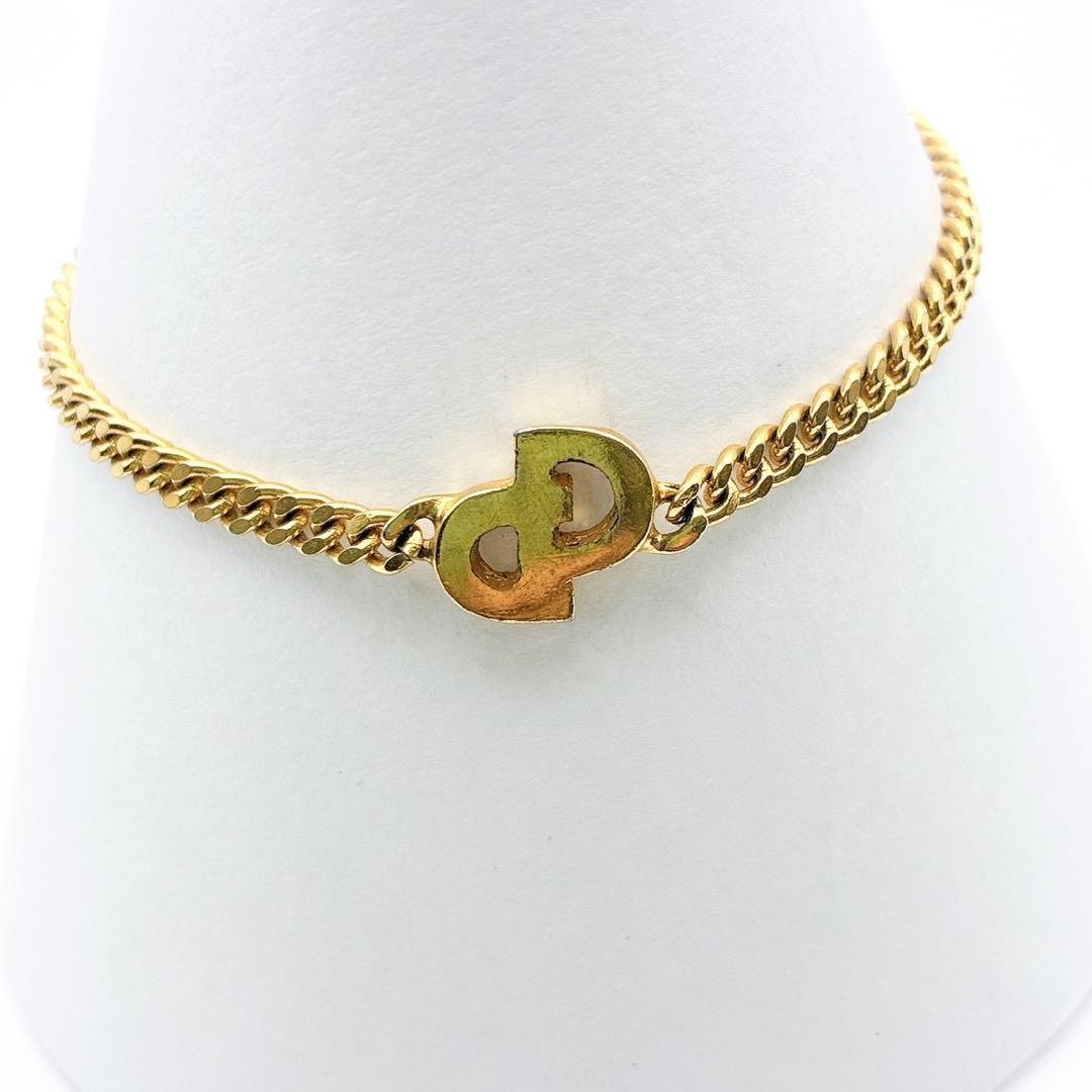 2997-3 人気✨ Dior ブレスレット CD ロゴ ゴールド 希少 刻印 - メルカリ