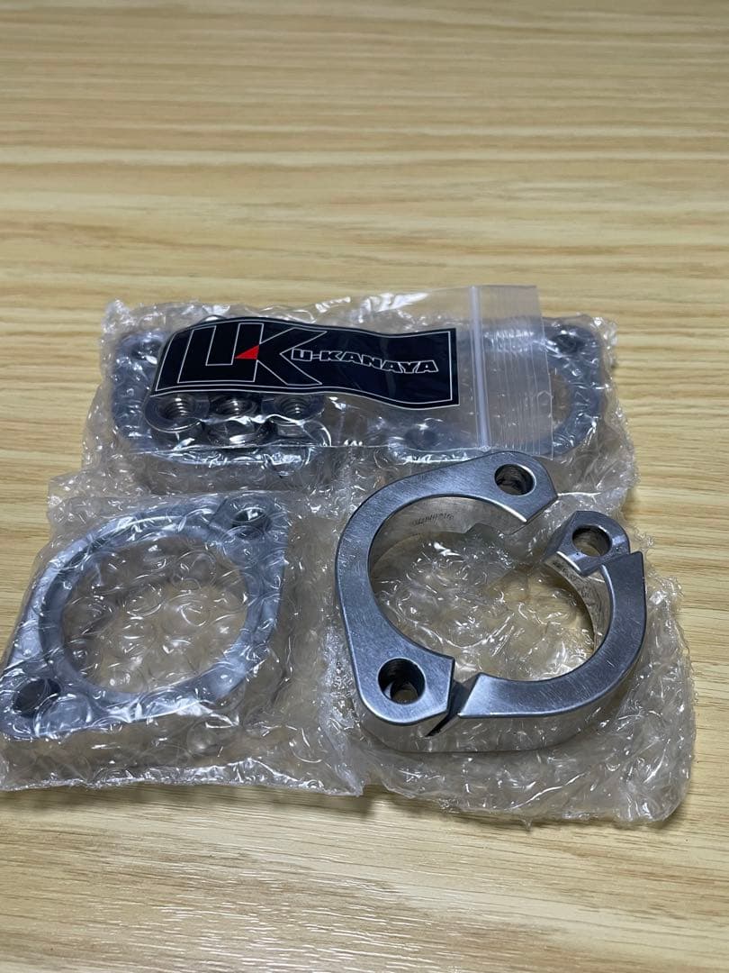 ゼファー750用　U-KANAYA アルミ ビレットエキゾーストフランジ バイク マフラー ユーカナヤ U-KANAYA ビレットエキゾーストフランジ