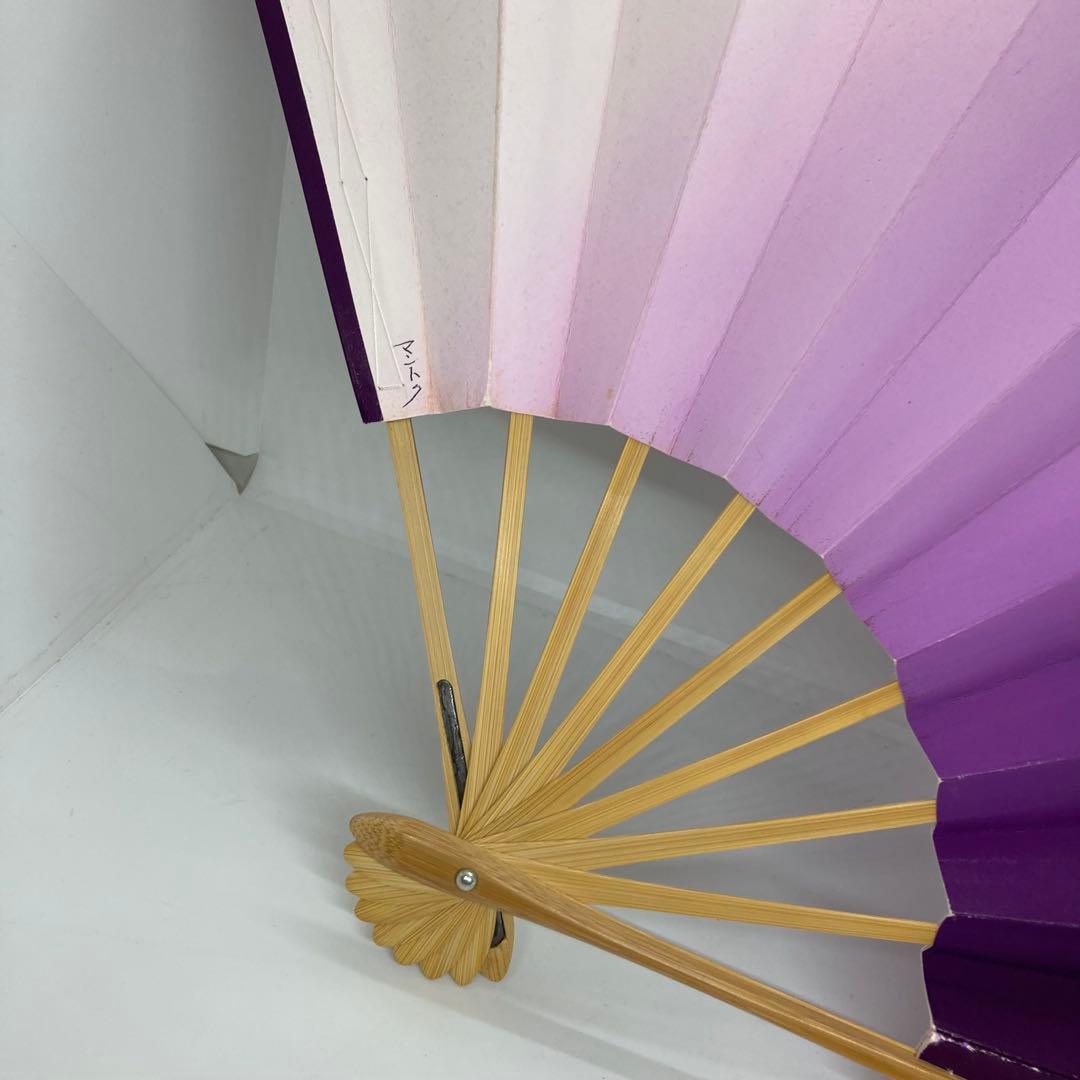 0304 舞扇子 紫とピンクのグラデーション - メルカリ