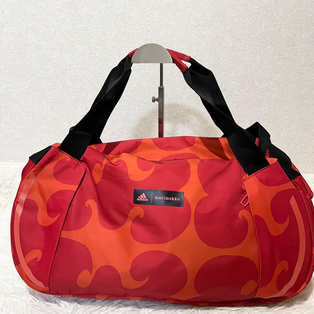 未使用級】adidas マリメッココラボ ボストンバッグ 肩がけ 2way