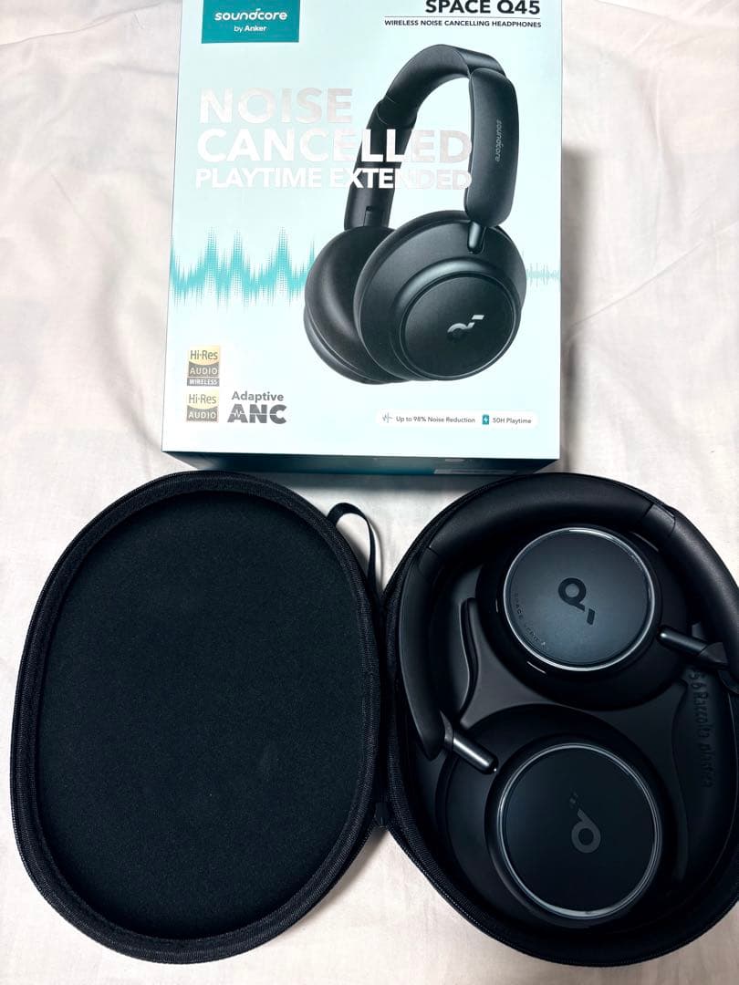 Soundcore Space Q45 ワイヤレスヘッドホン ブラック Soundcore Space Q45 | ワイヤレスヘッドホンの製品情報 | Anker Japan