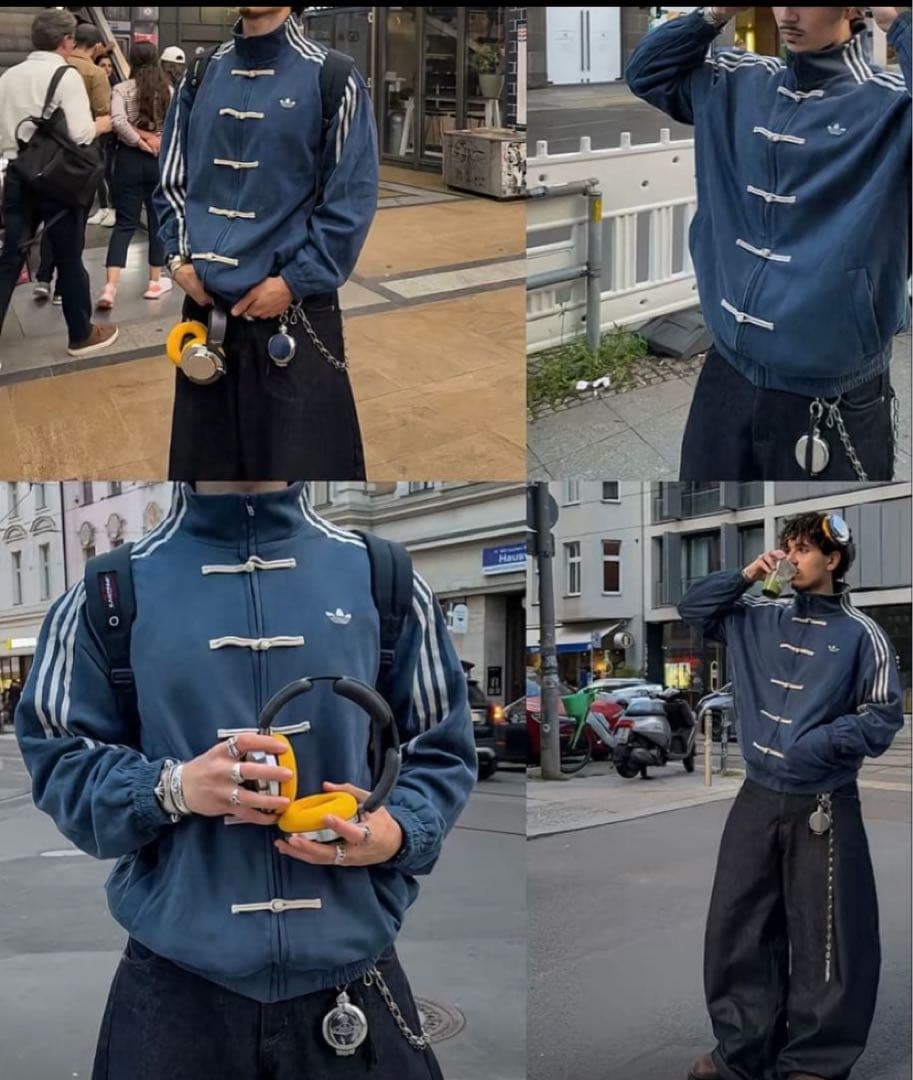 adidasアディダス 中国限定 蛇年トラックジャケットダーククレーL