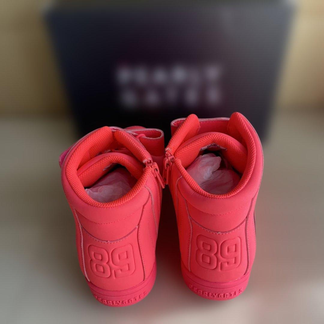 新品PEARLY GATES GATES ハイカットシューズ ピンク25cm - メルカリ