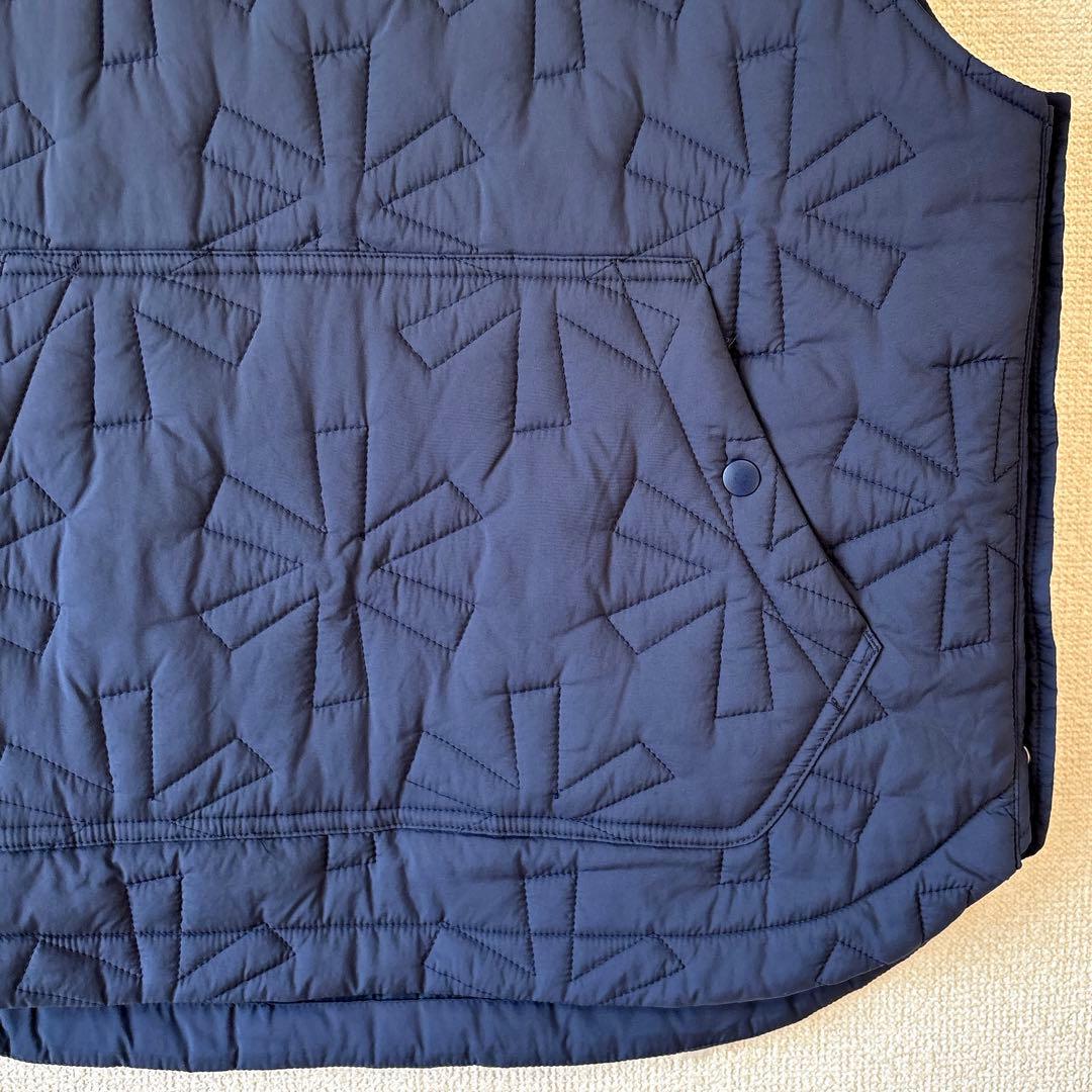 キルティング✨スノーピーク ナイロン ベスト アスタリスク ネイビー 2
