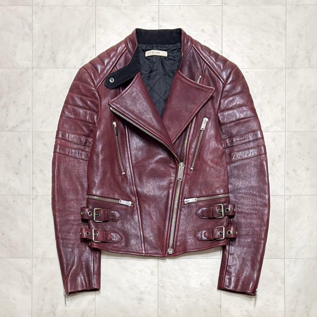 【希少】 CELINE フィービー期 名作 バイカー ライダース ジャケット CELINE（ライダースジャケット）のフリマアイテム一覧