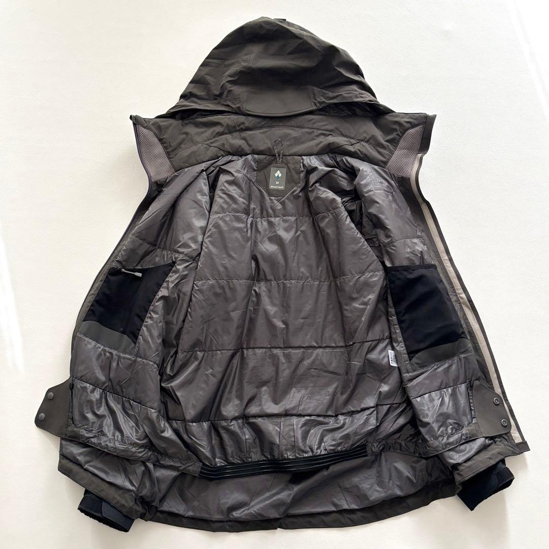 02229 モンベル シャルモパーカ スキーウェア ダウンジャケット グレー