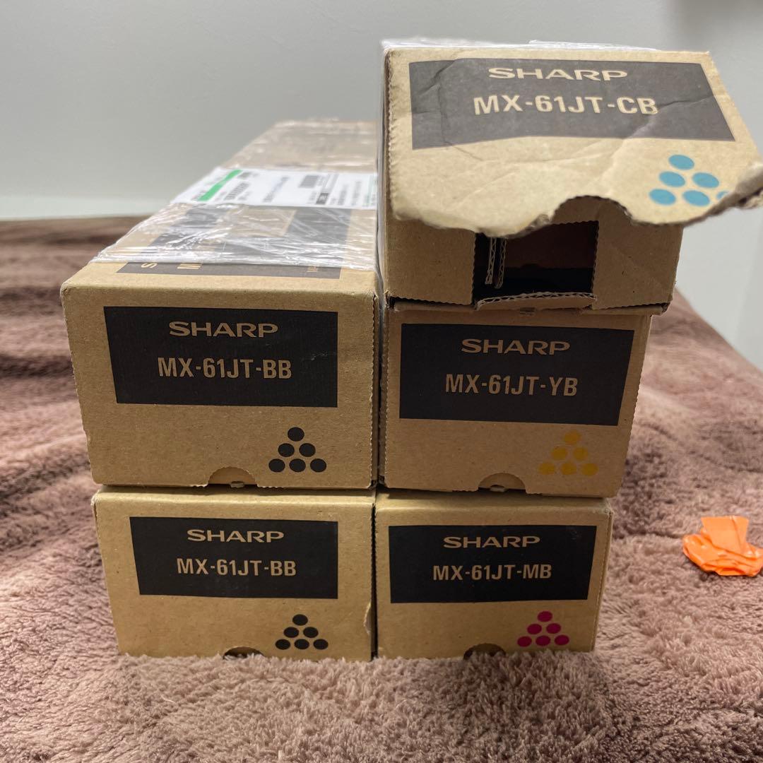 SHARP MX-61JT トナーカートリッジセット　Bのみ2本 SHARP MX-61JT-BA トナーカートリッジ 4色セット - メルカリ