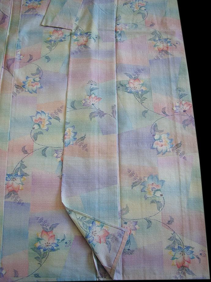 値下げ交渉OK！単衣 十日町紬 紬着尺 正絹 B948 - メルカリ