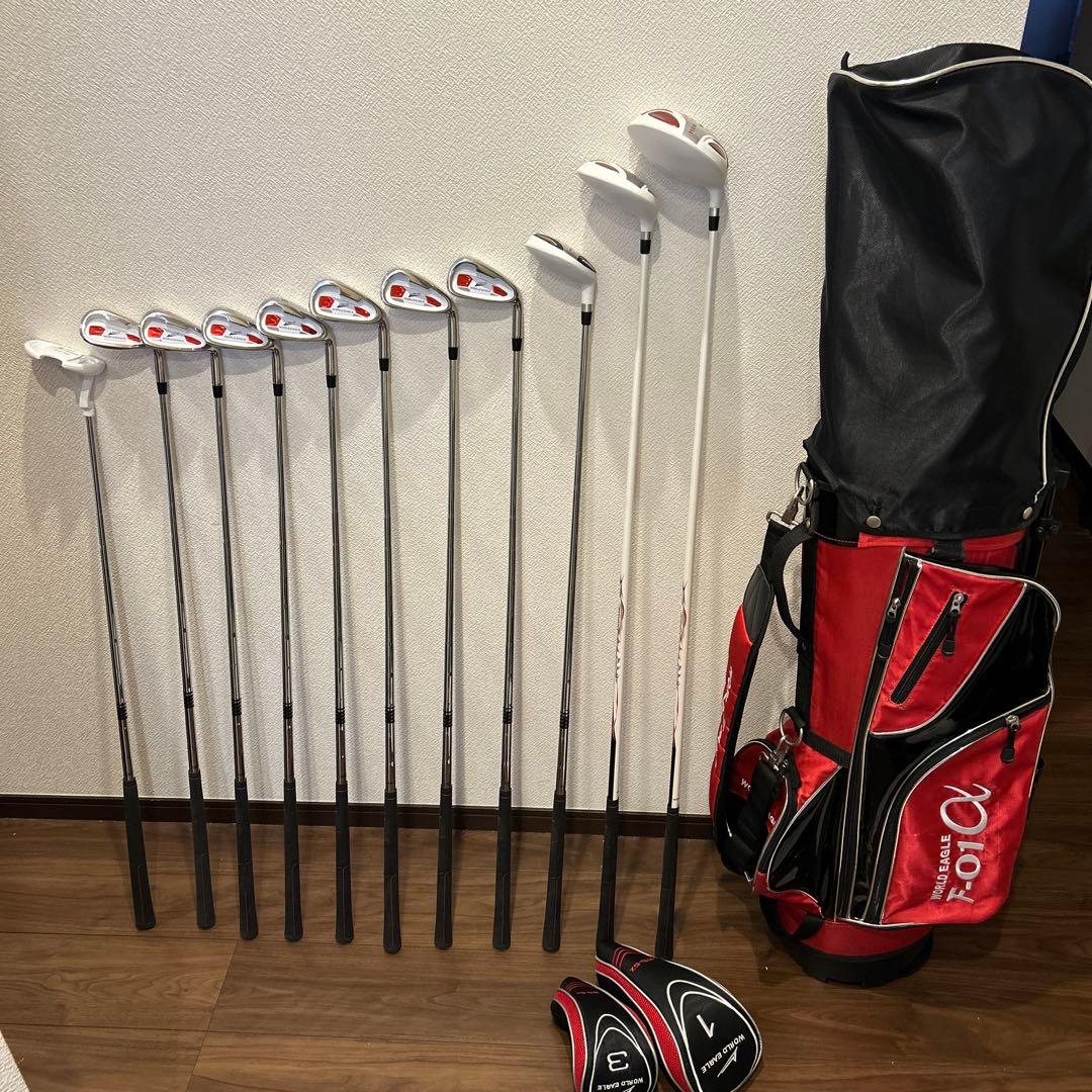 【ワールドイーグル】11本　右利きWORLD EAGLE・WE-5Z・メンズR ワールドイーグル WE-5Z ブラック メンズ 14点（11本）クラブセット