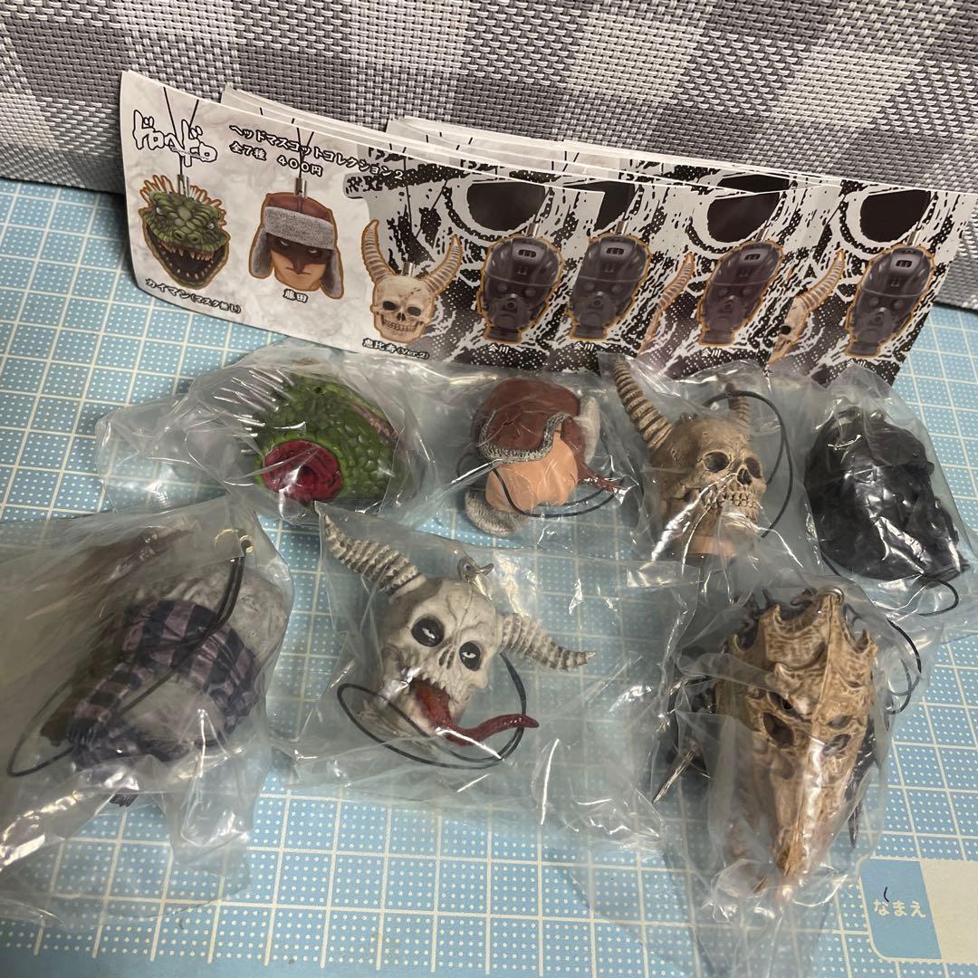 ドロヘドロ ヘッド マスコット フィギュア ストラップ 7種 コンプ