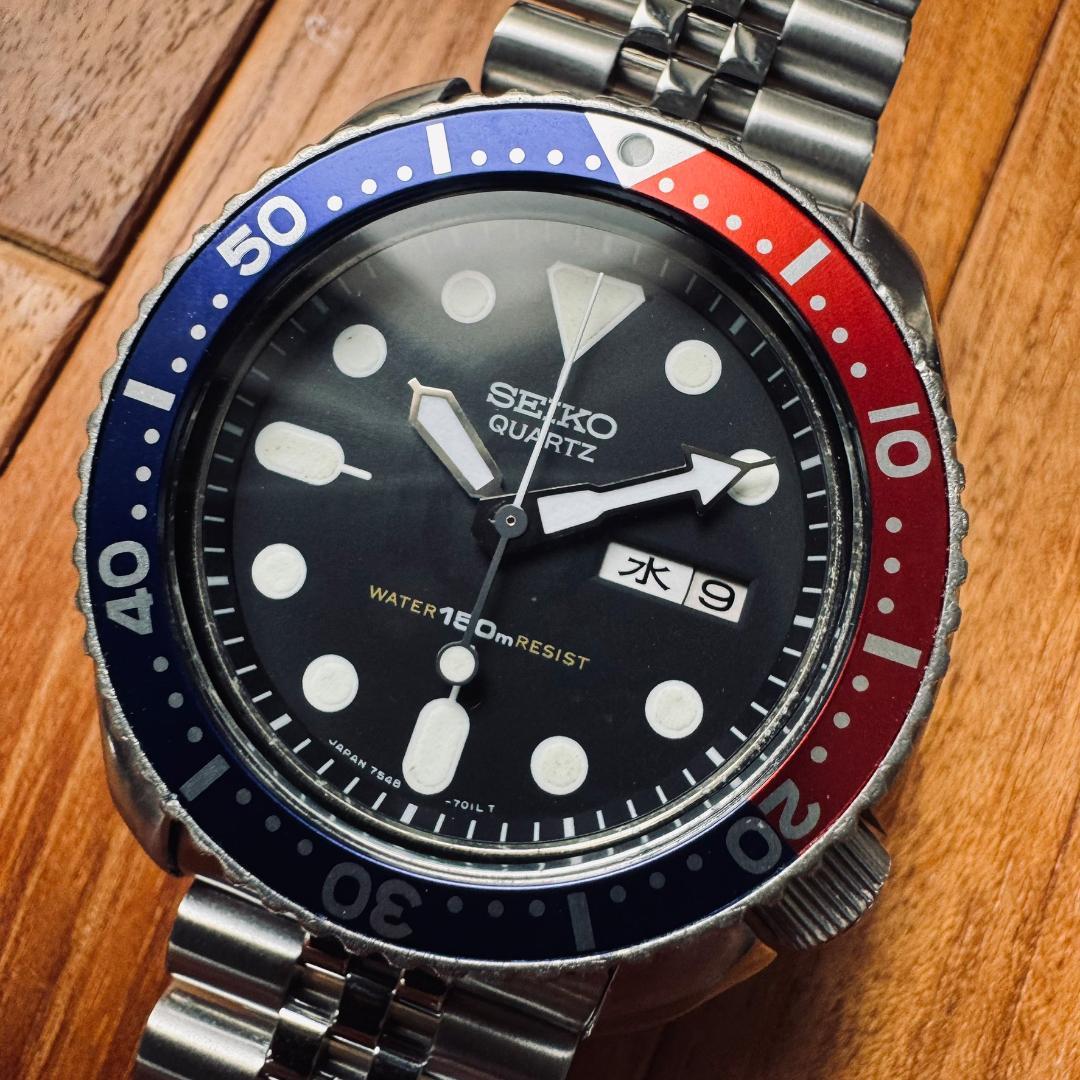 7548-700B SEIKO セイコー ダイバー 150m レトロ ペプシ美品 - メルカリ