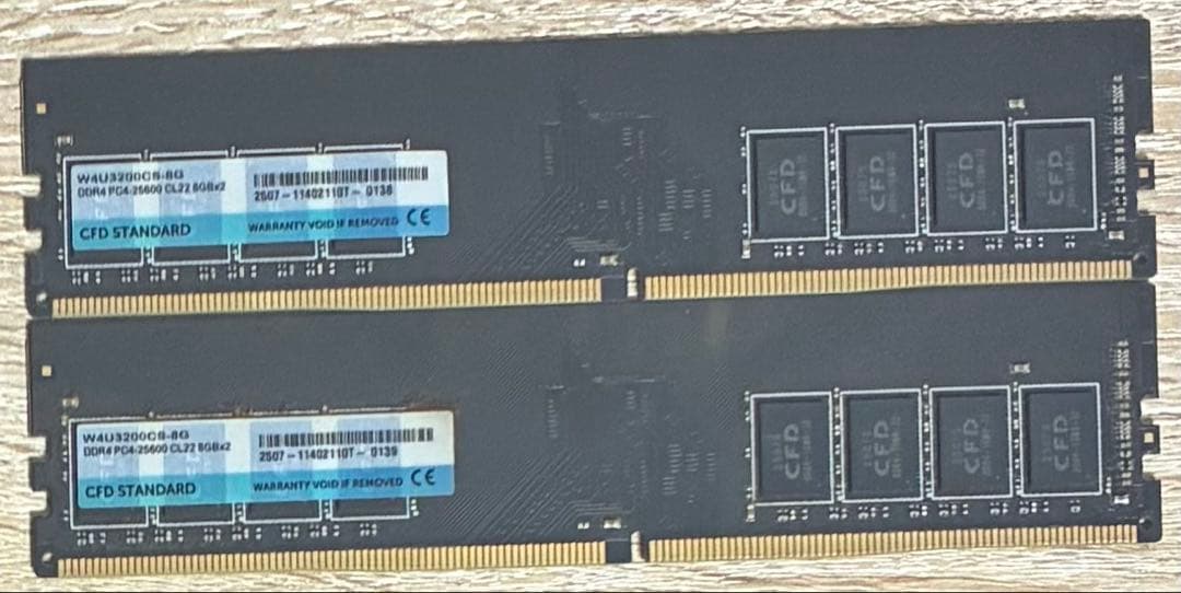 【中古】DDR4-3200 16GB(8GB×2枚) CFD DDR4-3200 16GB(8GB×2枚) CFD｜Yahoo!フリマ（旧PayPayフリマ）