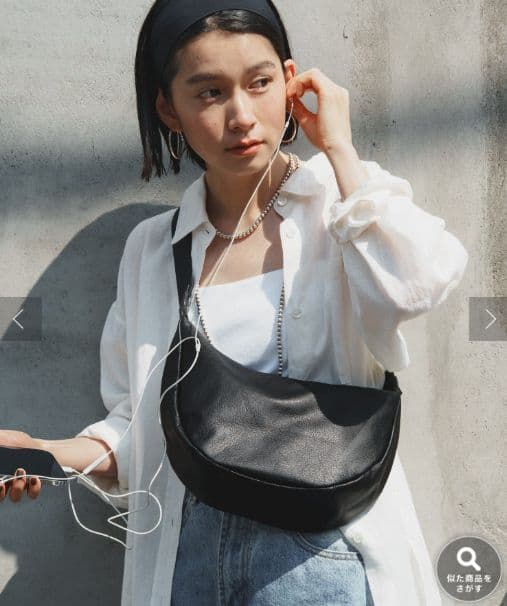 【新品】russet ソフトレザーラウンドショルダーバッグ　ブラック 楽天市場】【20%ポイントバック】ソフトレザーラウンドショルダー