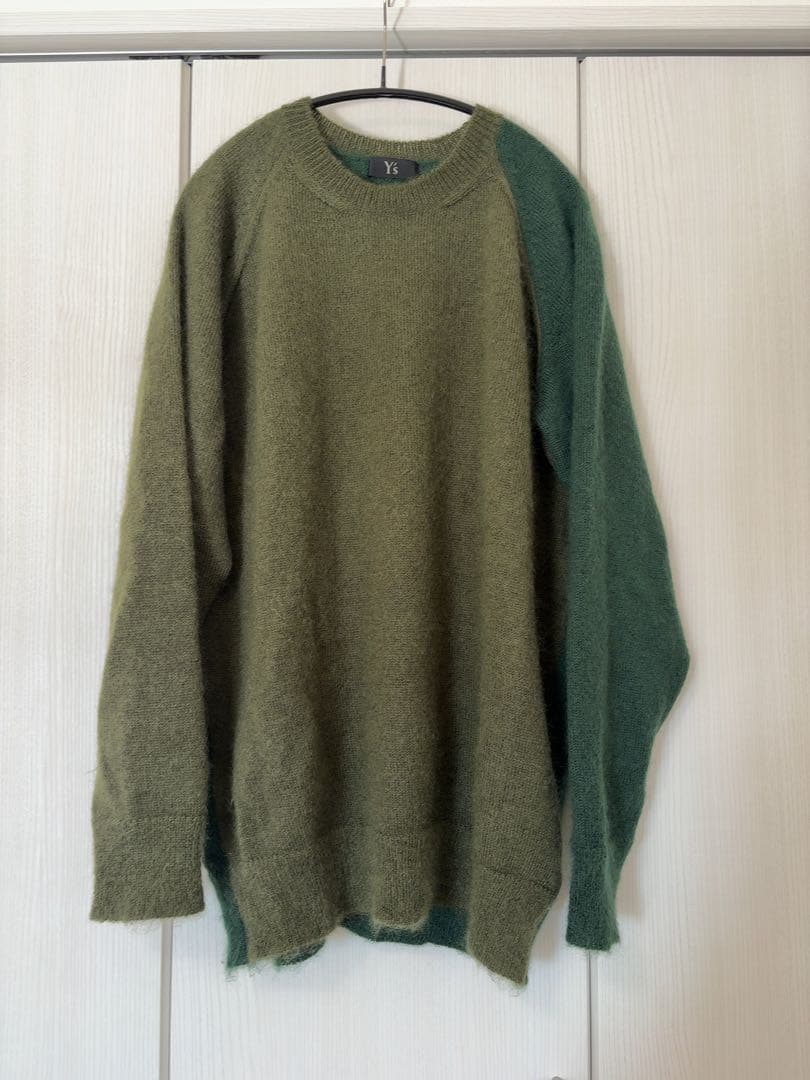 Y's モヘア　ニット　グリーン　yohji yamamoto Y's モヘア ニット グリーン yohji yamamoto