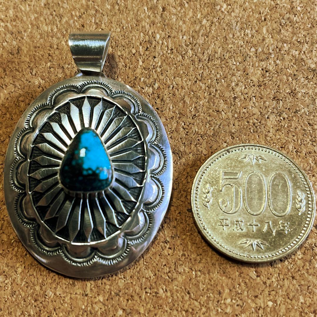 インディアンジュエリー navajo ターコイズ ペンダント トップ