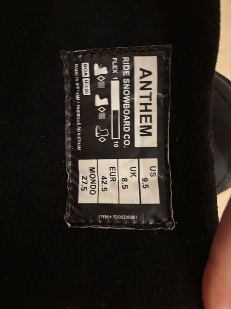 RIDE ANTHEM 27.5cm 美品