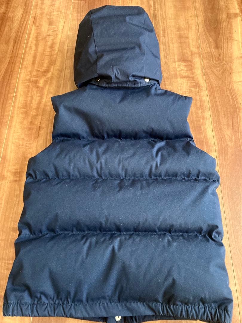 ノースフェイス パープルレーベル フーデッドシェラベスト ネイビー