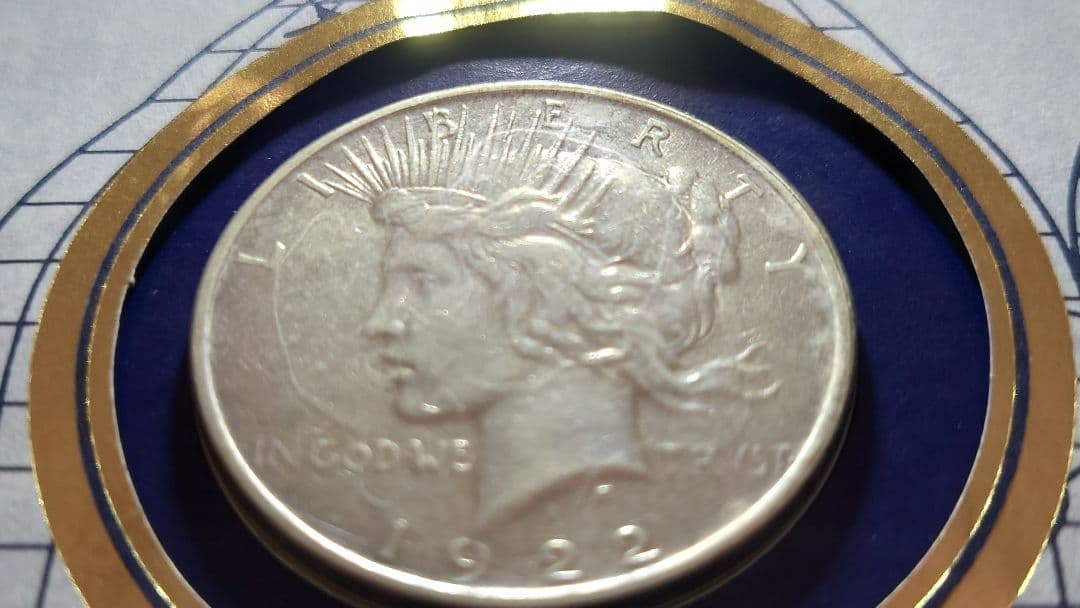 1ドル銀貨1922年 平和の女神像 銀貨 1ドルピース銀貨※※※ 商品説明必読