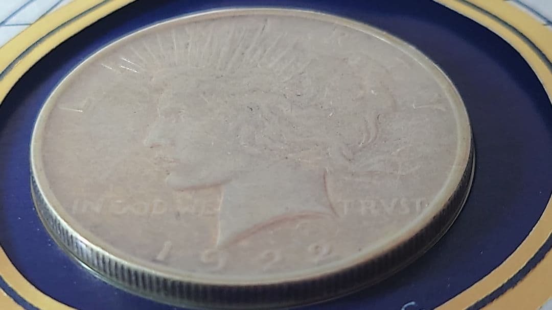 1ドル銀貨1922年 平和の女神像 銀貨 1ドルピース銀貨※※※ 商品説明必読