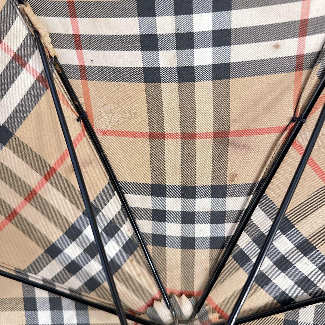 Burberrys ノバチェック 長傘 木製ハンドル ヴィンテージ 雨傘 - メルカリ
