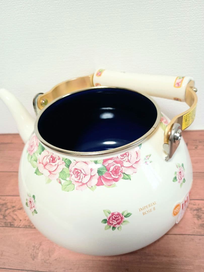 エジリー ホーローケトル インペリアルローズⅡ 2.3L ヤカン 日本製 花