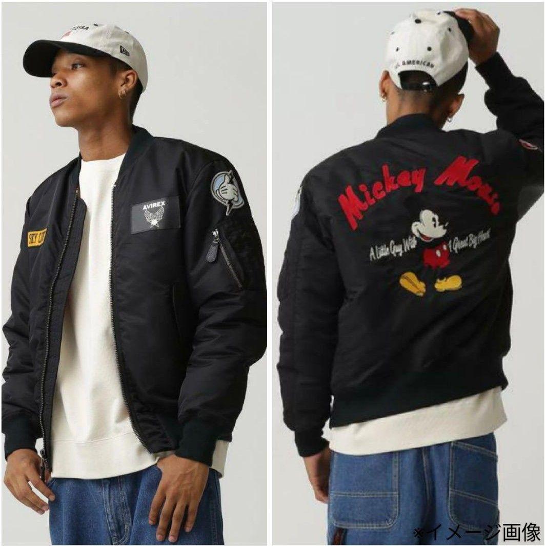 AVIREX×Disney MA-1 公式コラボ ミッキーマウス【ブラック☆L】 - メルカリ