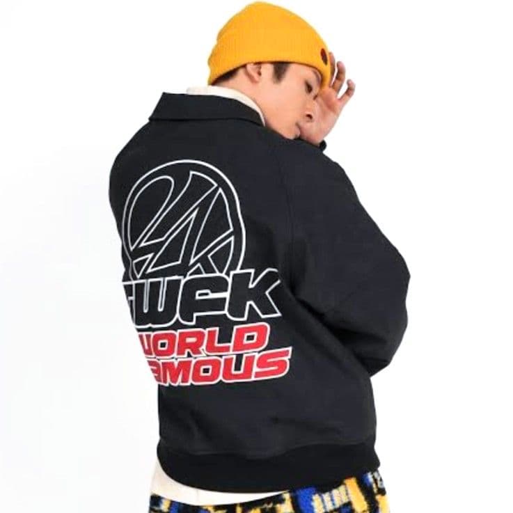 □24karats レザージャケット 黒L 中綿 スタジャン 澤本夏輝 着用