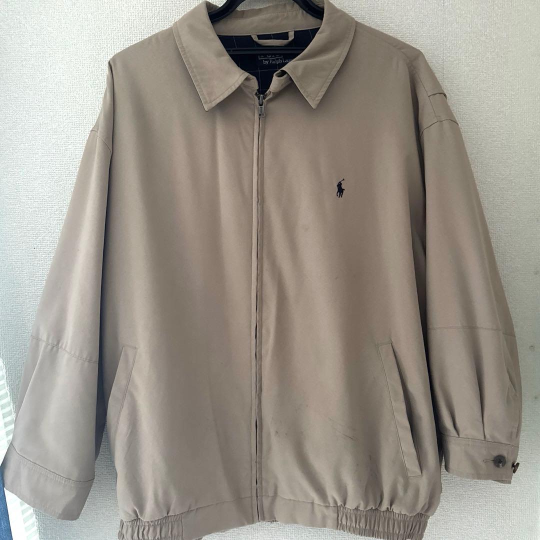 ラルフローレン スウィングトップ ベージュ XL ポロ 刺繍ロゴ