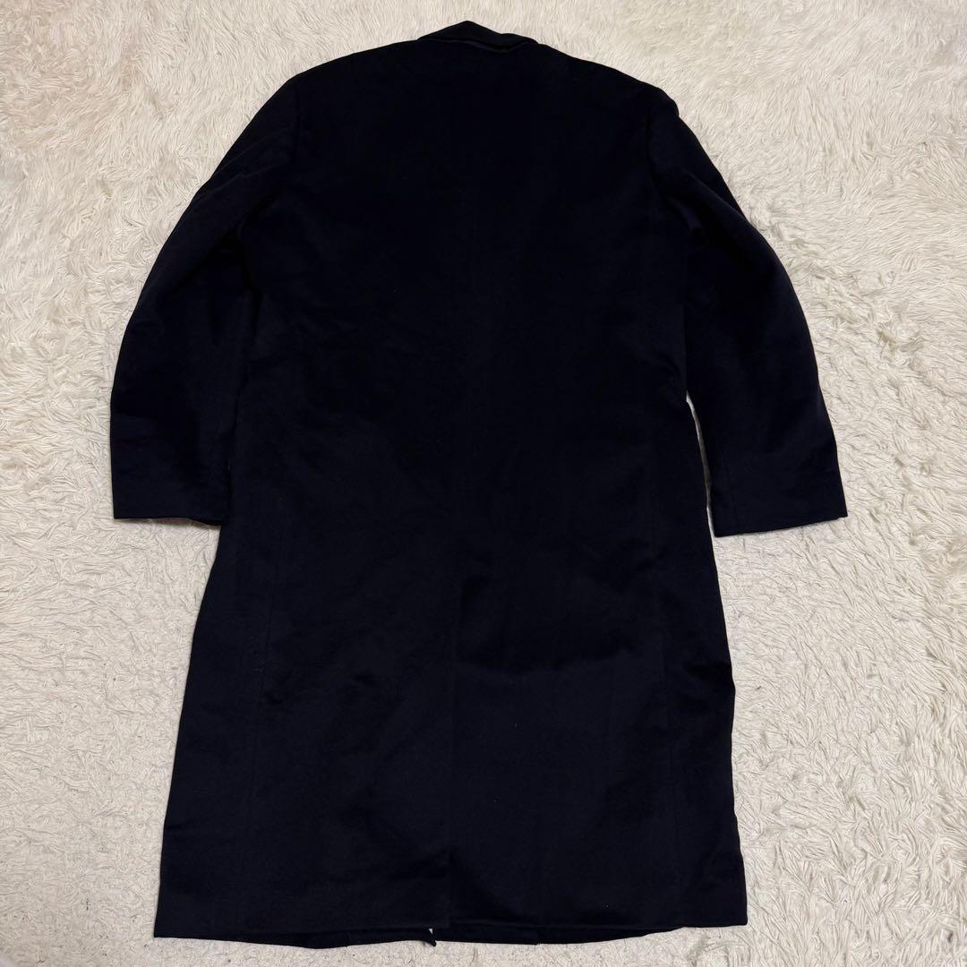 最高級極美品XLサイズ相当 カシミヤ100% チェスターコート マキシ丈