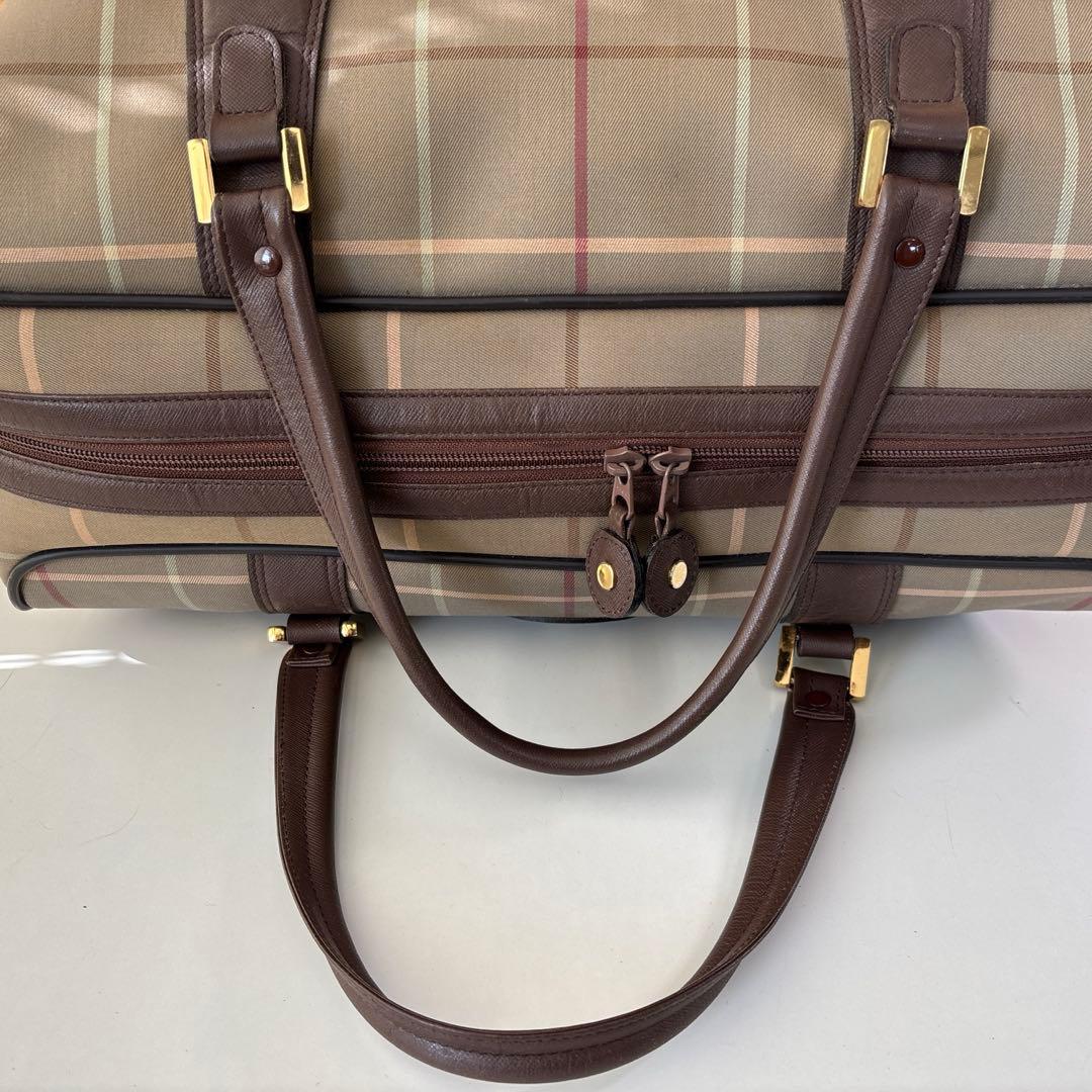 BURBERRY バーバリー ボストンバッグ キャンバス×レザー 5032