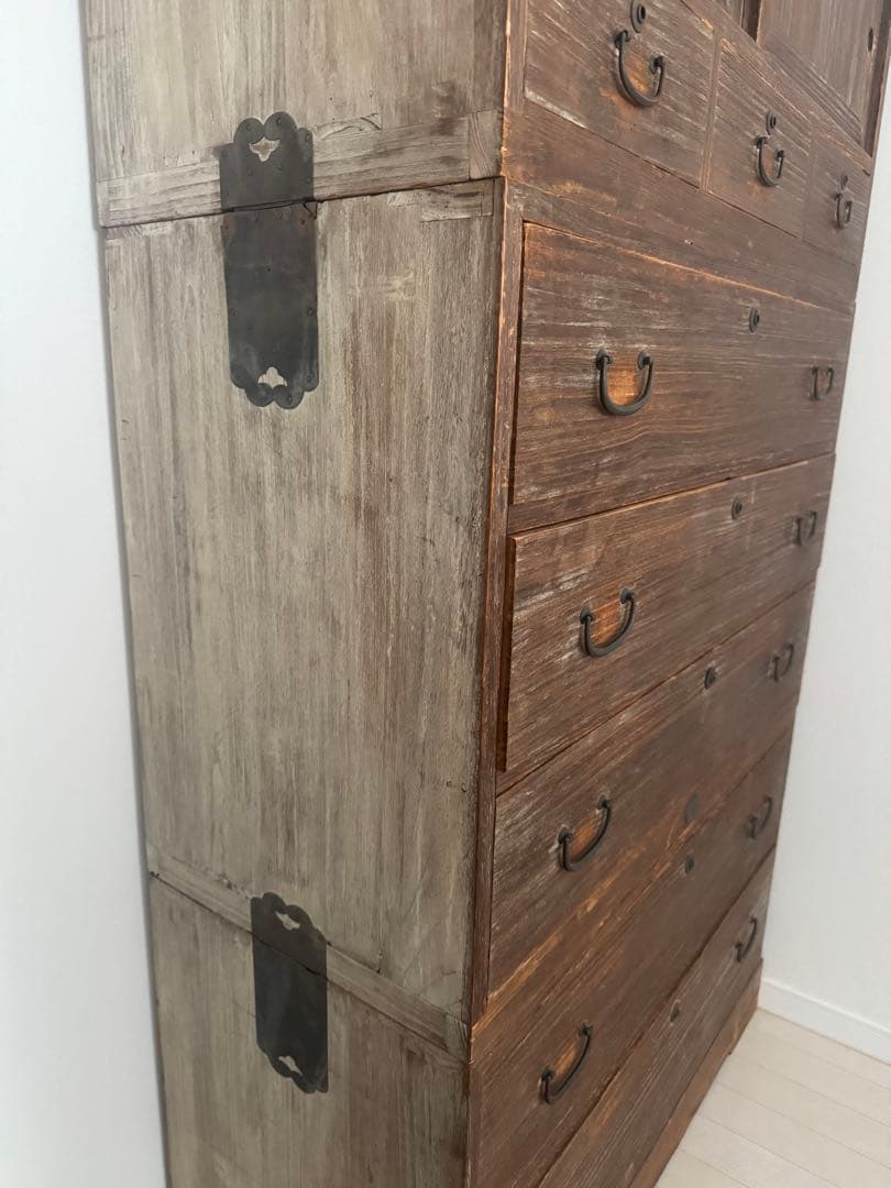 桐ダンス 箪笥 昭和レトロ 5引き出し アンティーク 明治 - メルカリ