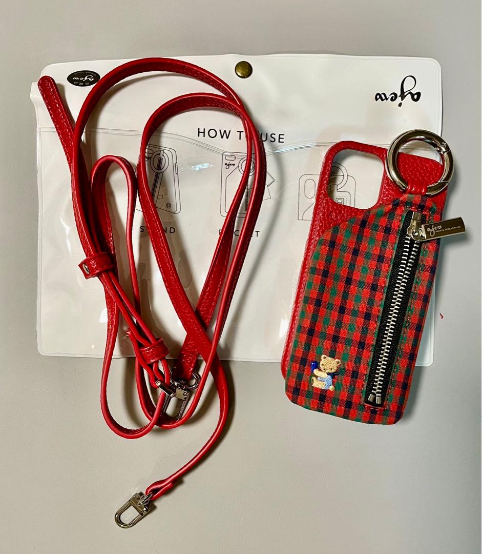 familiar × ajew iPhone12 mini ケース バッグ・スマホケースブランド 「ajew(エジュー)」、ベビー・子ども