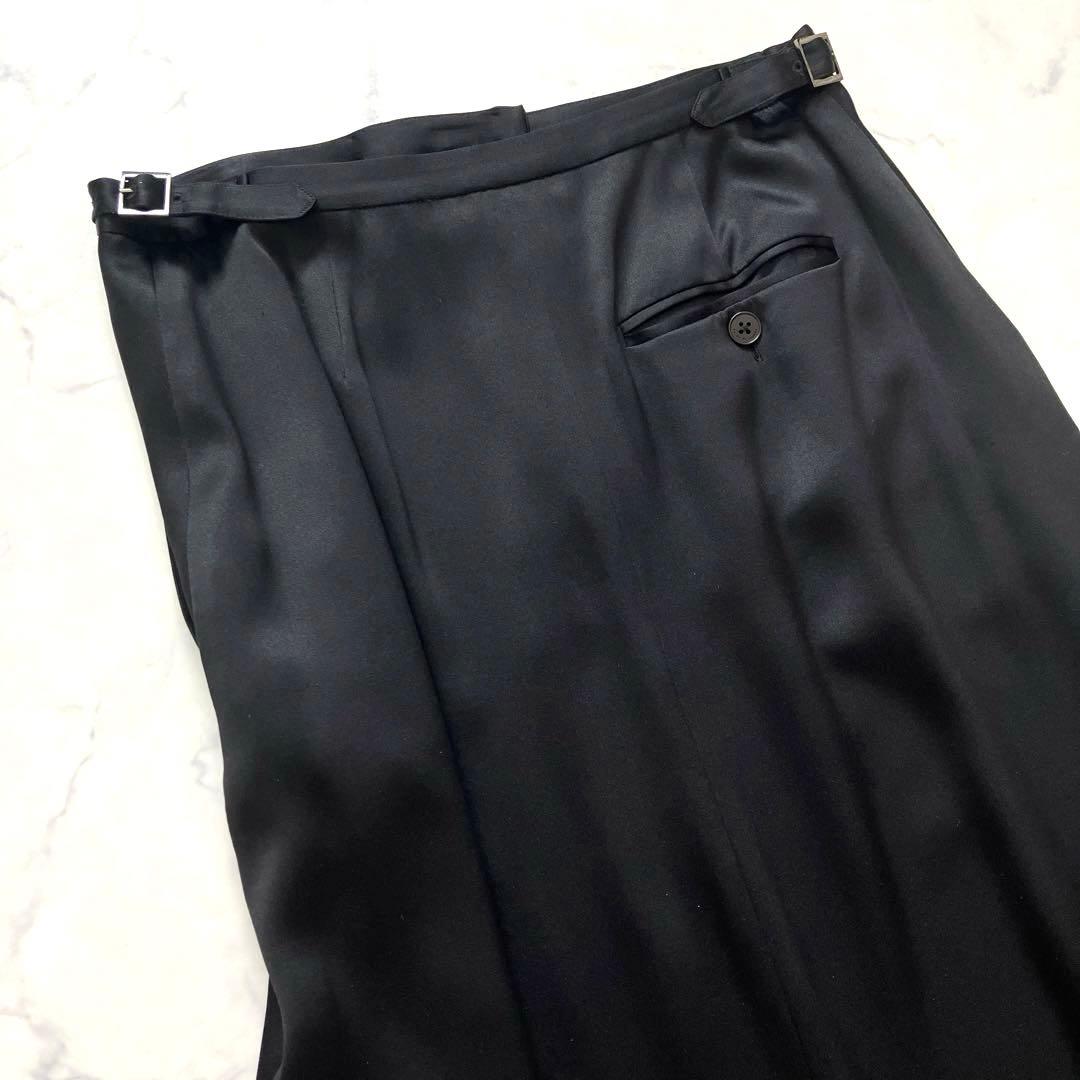 上品艶✨ラルフローレン シルク100％ サテン ロングスカート 美