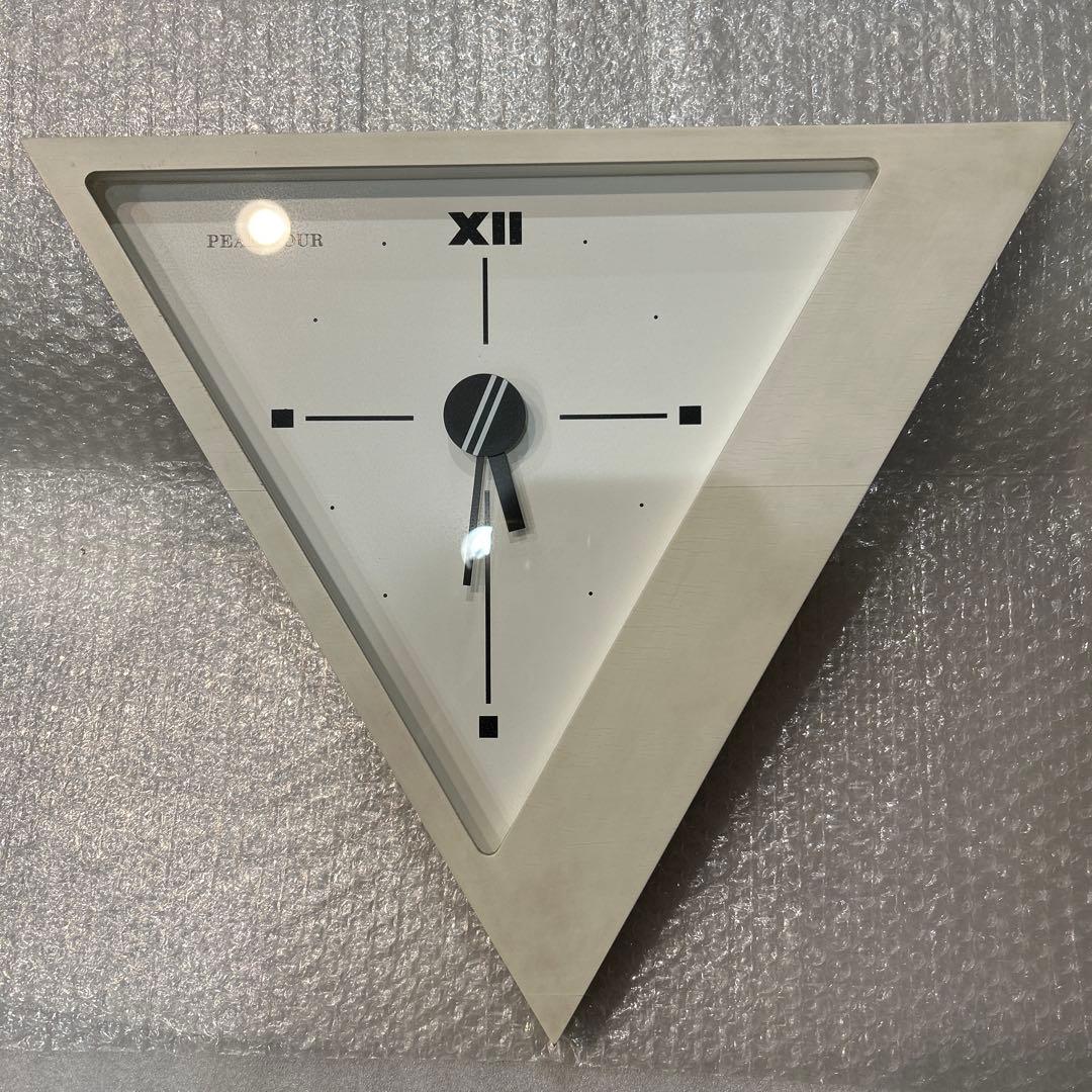 STUDIO PEAK HOUR QUARTZ 壁掛け時計 中古 80's Birds Eye Maple Plywood Wall Clock by Studio PEAK▽HOUR