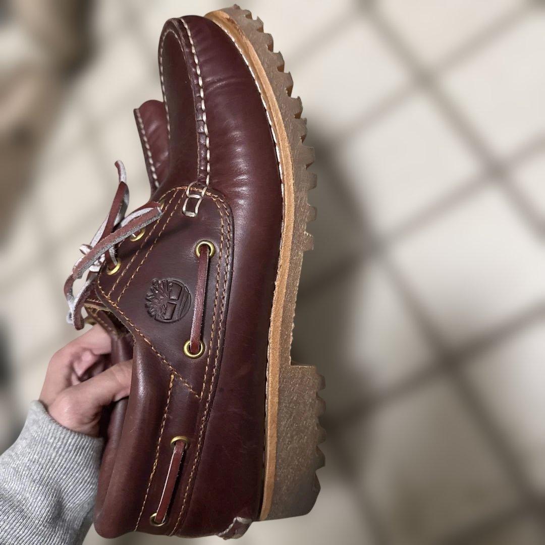 未使用級】 Timberland デッキシューズ 3Eye 26cm モカシン - メルカリ