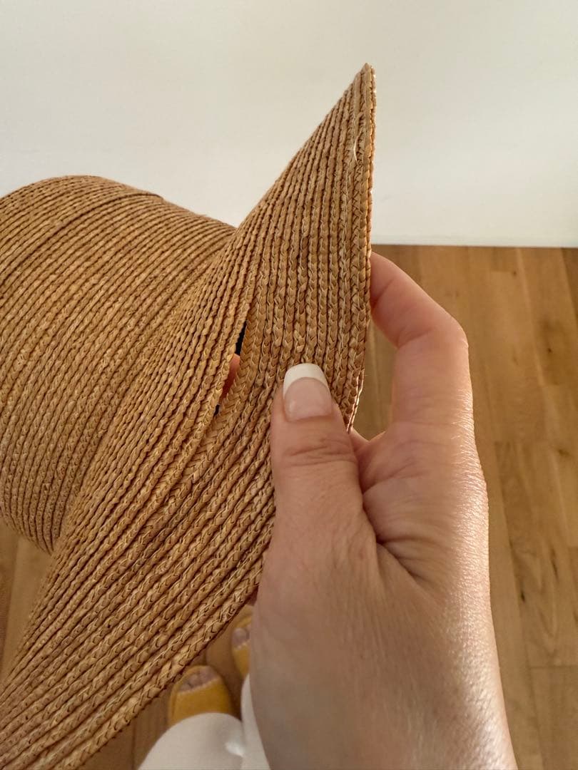 最終値下げ wicagrocery 麦わら帽子 少し大きめ59cm - メルカリ