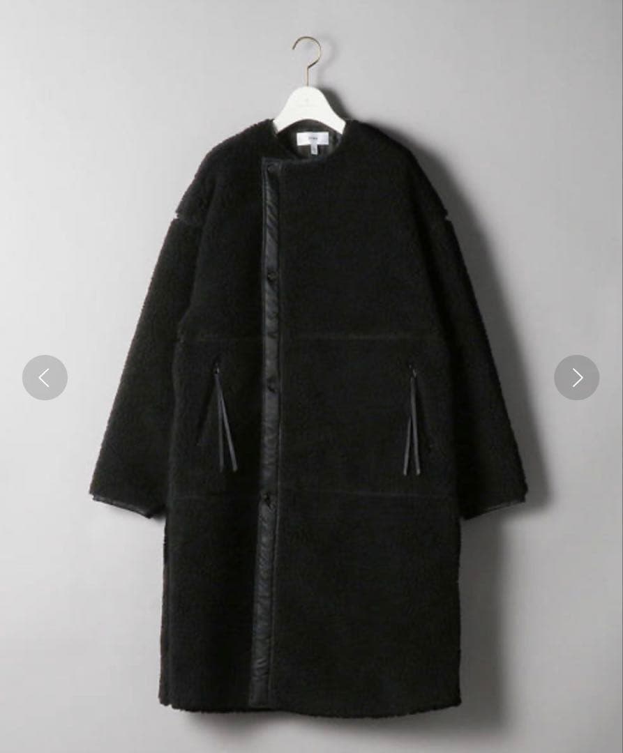 美品HYKE ハイク FAUX SHEARING COAT/ボアロングコート1 - メルカリ