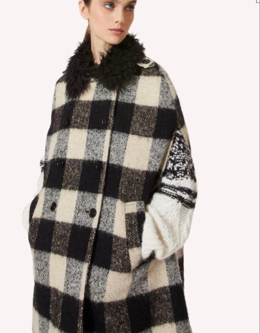 ◾︎入手困難◾︎ レッドヴァレンティノ ダブルブレストケープコート