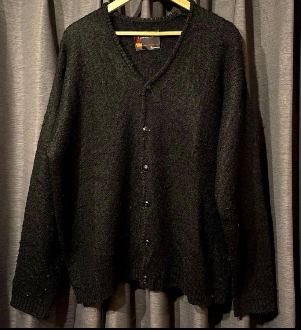 タウンクラフト モヘアカーディガン ブラック Lサイズ - メルカリ