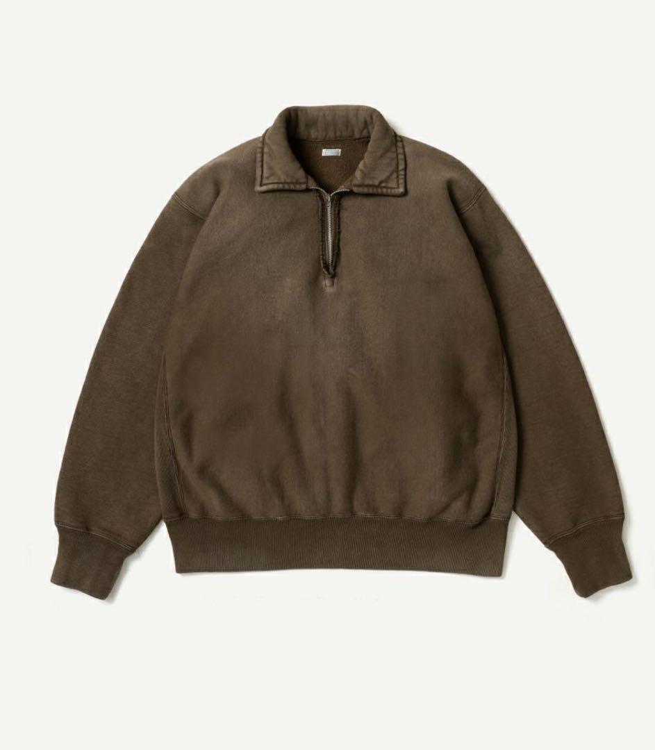 26SS A.PRESSE アプレッセ ハーフジップスウェット A.PRESSE - アプレッセ 2026 STYLE1 Vintage Sailor Hood Half Zip