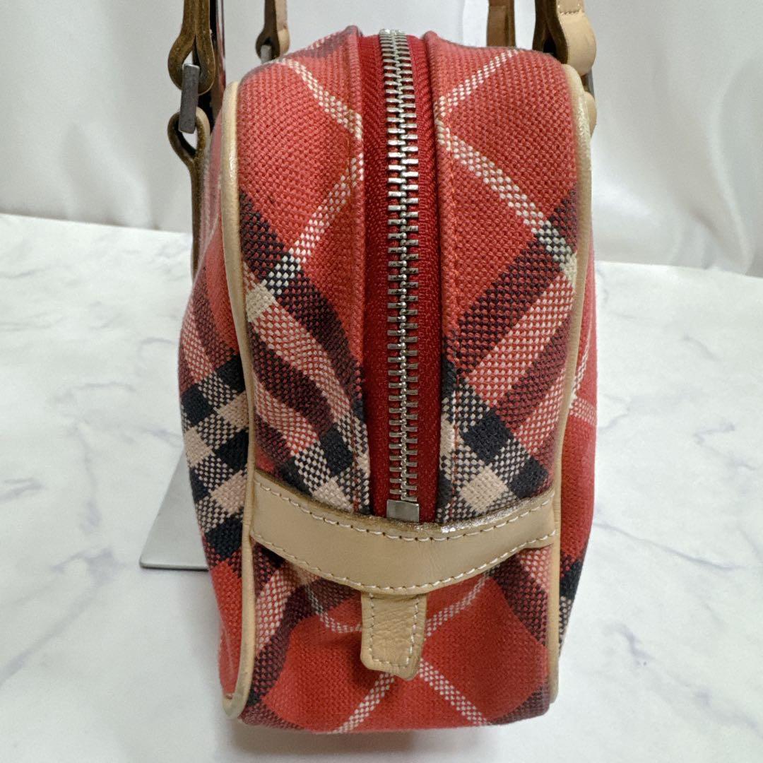 BURBERRY BLUE LABEL バーバリーブルーレーベル 赤ノバチェック - メルカリ