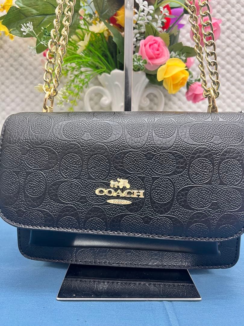 新品未使用 コーチ クレア 2way チェーンショルダーバッグ レザー