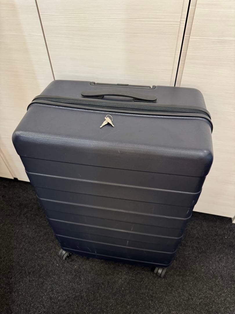 無印良品 スーツケース105L 10泊以上] 無印 バーを自由に調節できる ハードキャリーケース 105L