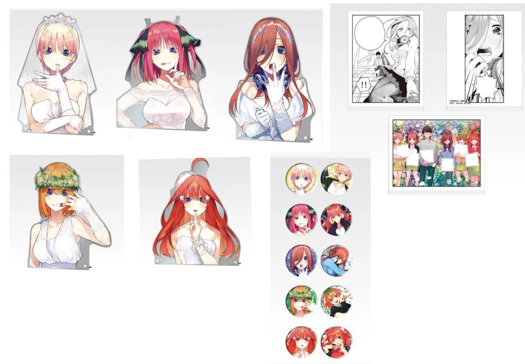 一番くじ五等分の花嫁 ～バストアップアクリルボードABCDE賞他 - メルカリ