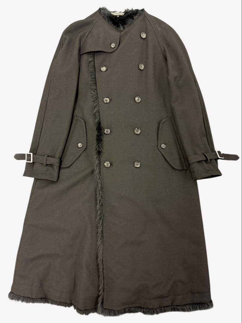 コムデギャルソンオムプリュス 23AWフェイクファー リバーシブルトレンチコート コムデギャルソンオムプリュス 23AWフェイクファー リバーシブル