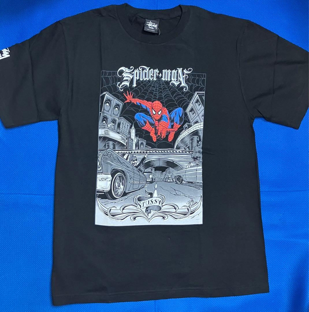 Stussy × MARVEL ステューシー スパイダーマン Tシャツ - メルカリ