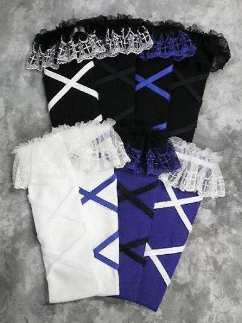 クロスアーチレースリボンオーバーニーソックス【Moi-meme-Moitie】 楽天市場】【中古】 Moi-meme-Moitie / クロスアーチレースリボン