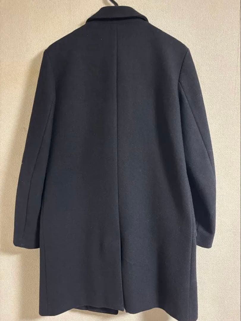 美品] A.P.C. チェスターコート XS ブラック ウール90% - メルカリ
