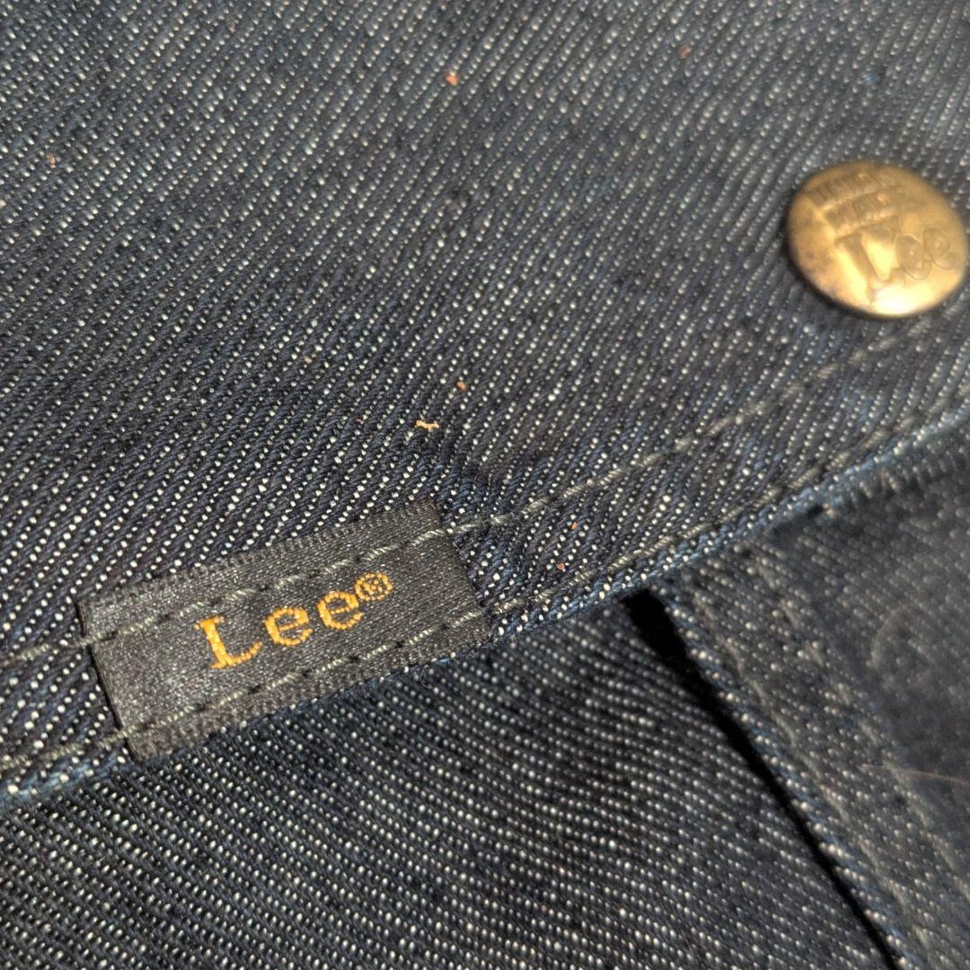 レア美品】LEE デニム フィッシング タックルベスト 本革ベルト仕様