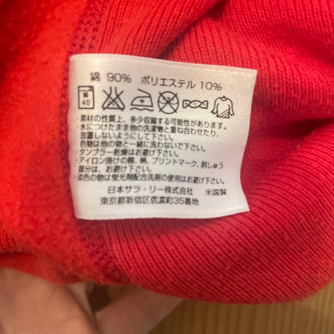 チャンピオンリバースウィーブ 復刻 単色タグ 金タグ L赤 - メルカリ